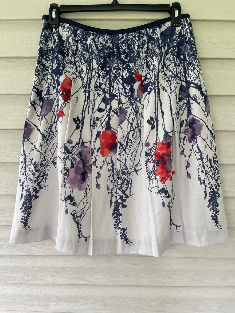 Nic + Zoe Abstract Floral Print Skirt Size 12